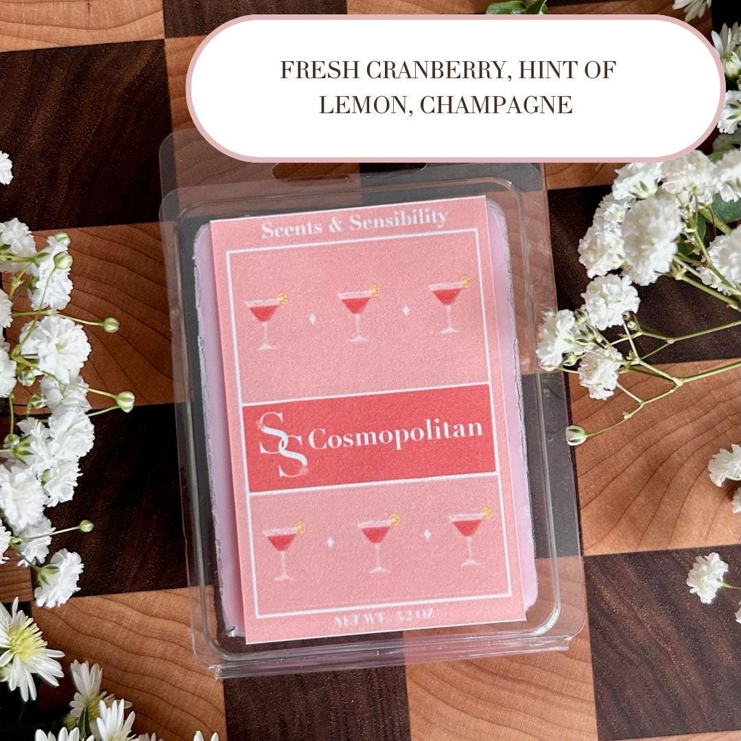 Cosmopolitan, Natural Handmade Wax Melts Snap Bar