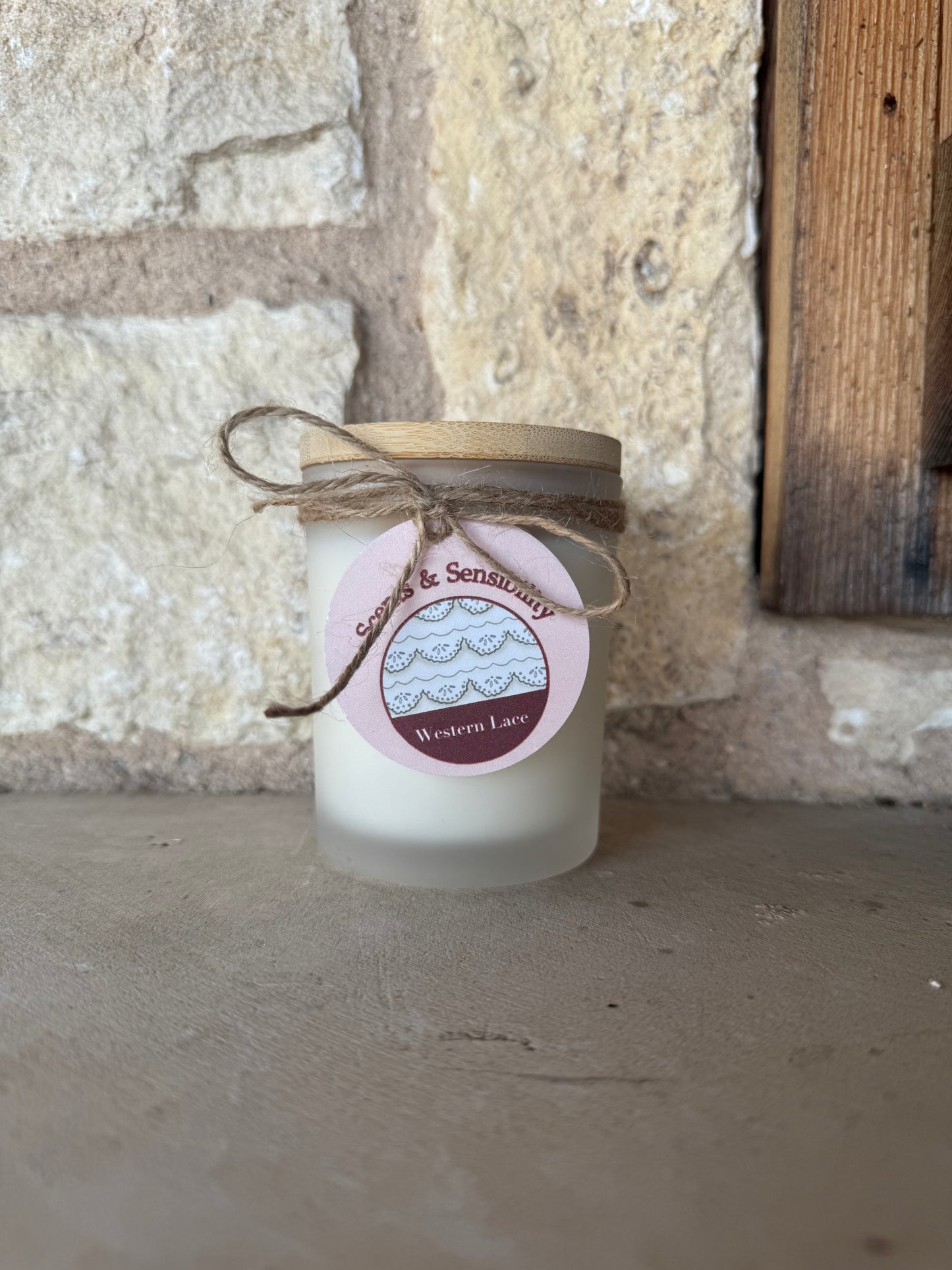 Western Lace Woodwick Candle