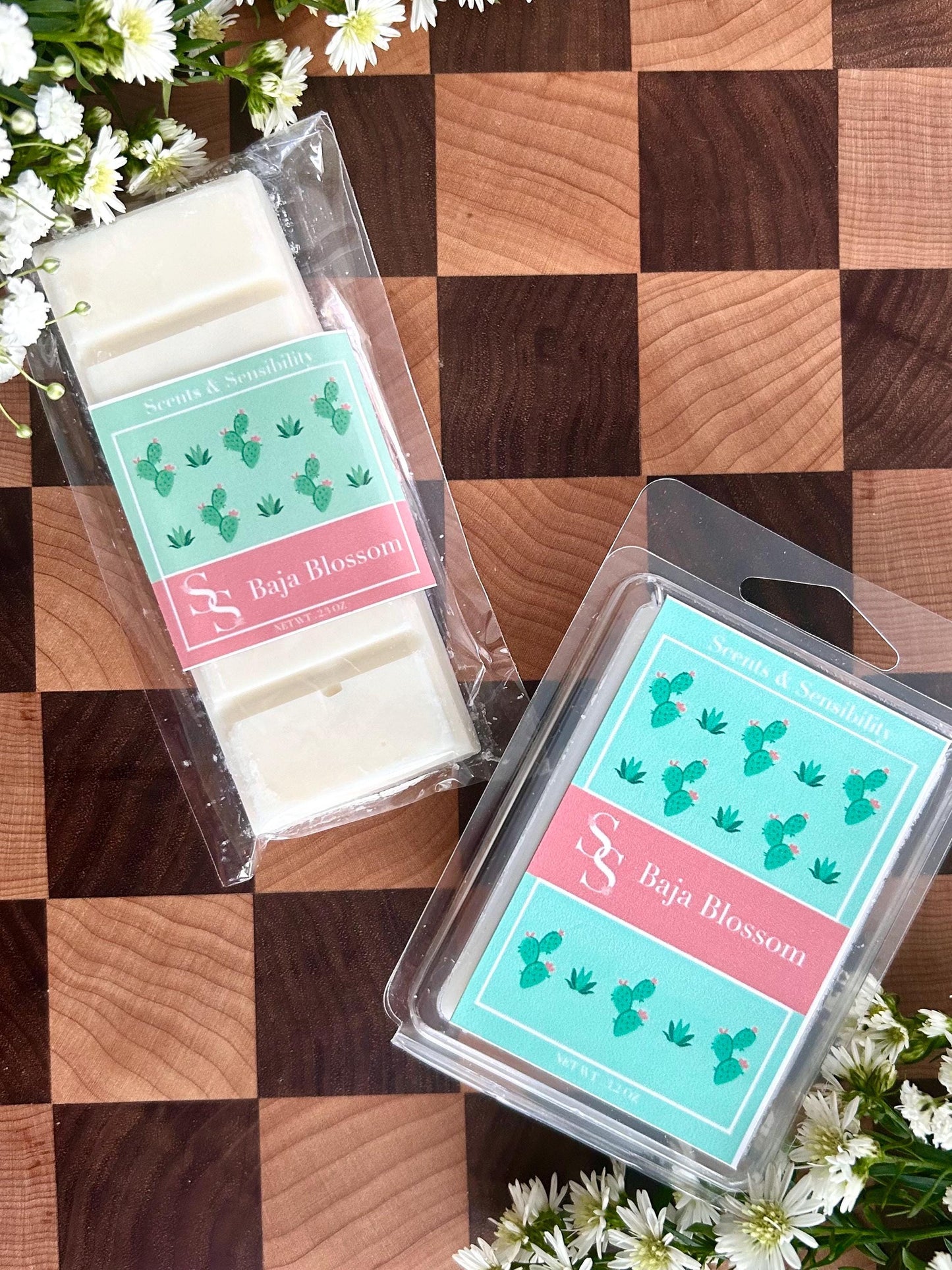 Baja Blossom, Natural Handmade Wax Melts and Snap Bar, Cactus Blossom Dupes