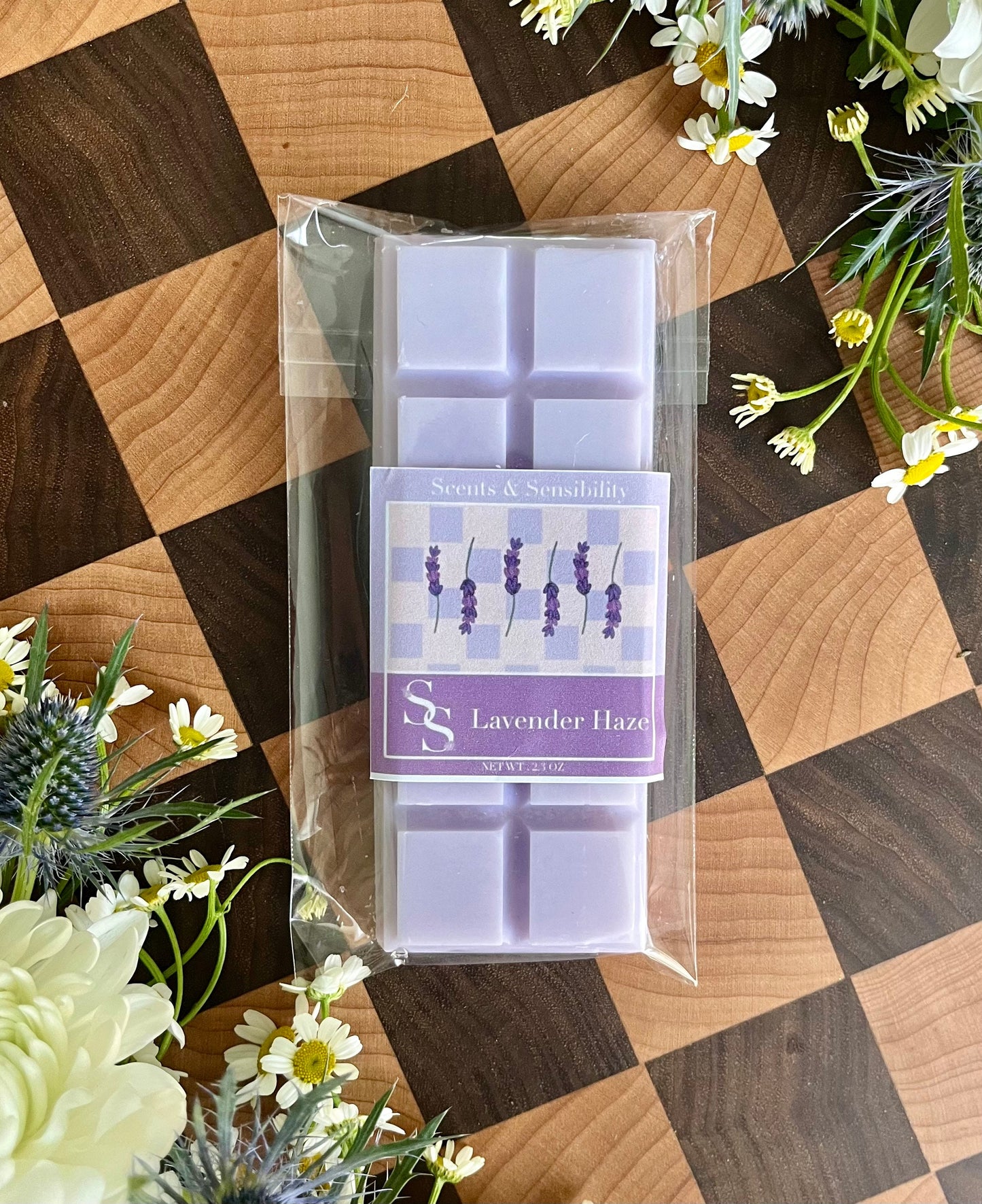 Lavender Haze, Non toxic Natural Handmade Wax Melts and Snap Bars, Herbal Scented