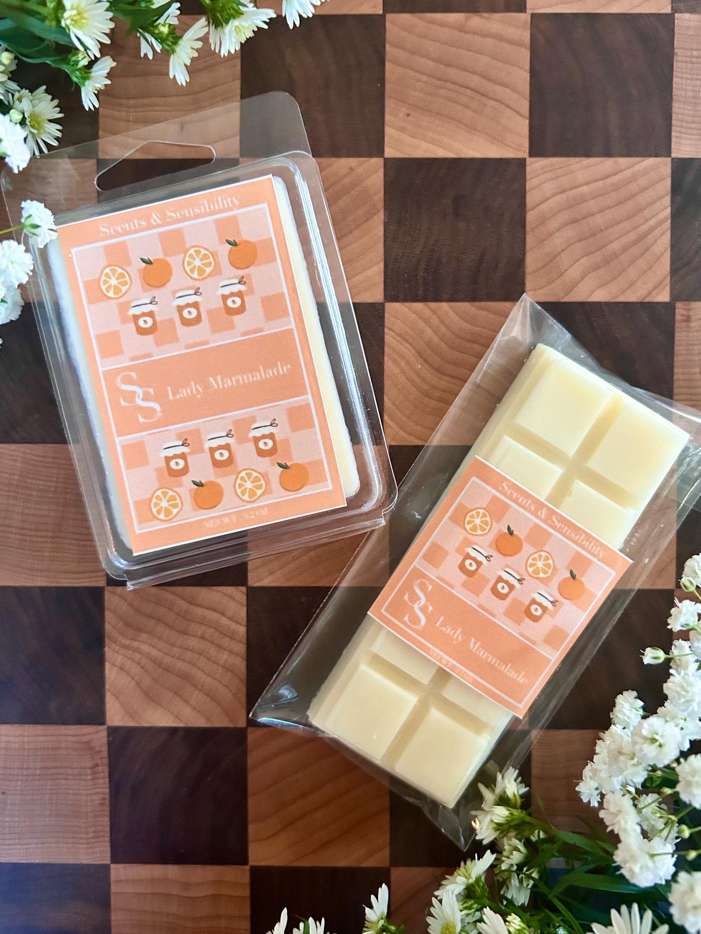 Lady Marmalade, Natural Handmade Wax Melts, Snap Bars, Fruity scent