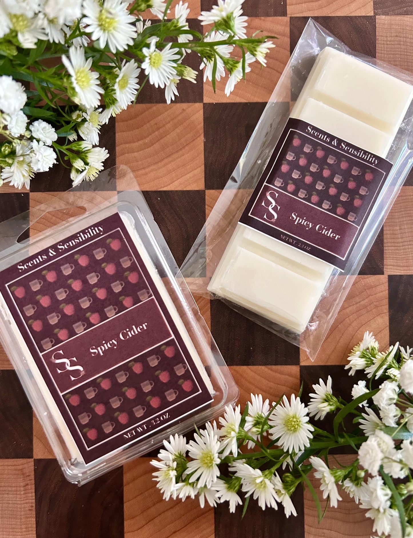 Spicy Cider, Natural Wax Melts and Snap Bars