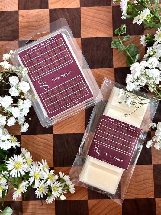 NEW SPICE, Natural Handmade Wax Melts and Snap Bar, Cologne scented