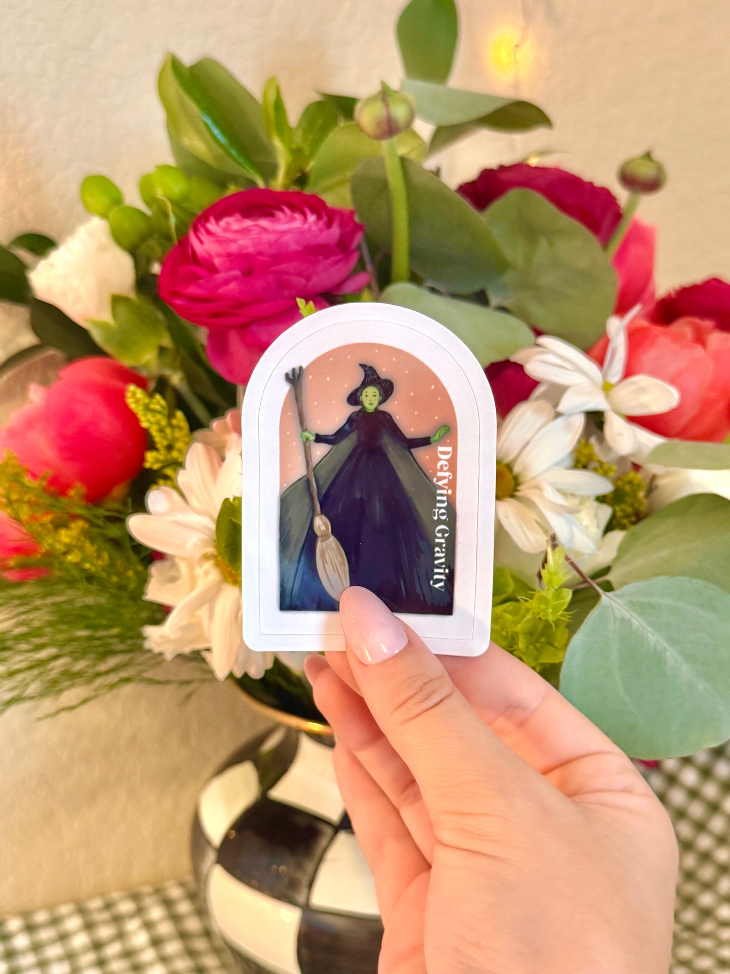 Wicked Inspired Stickers, Elphaba and Galinda