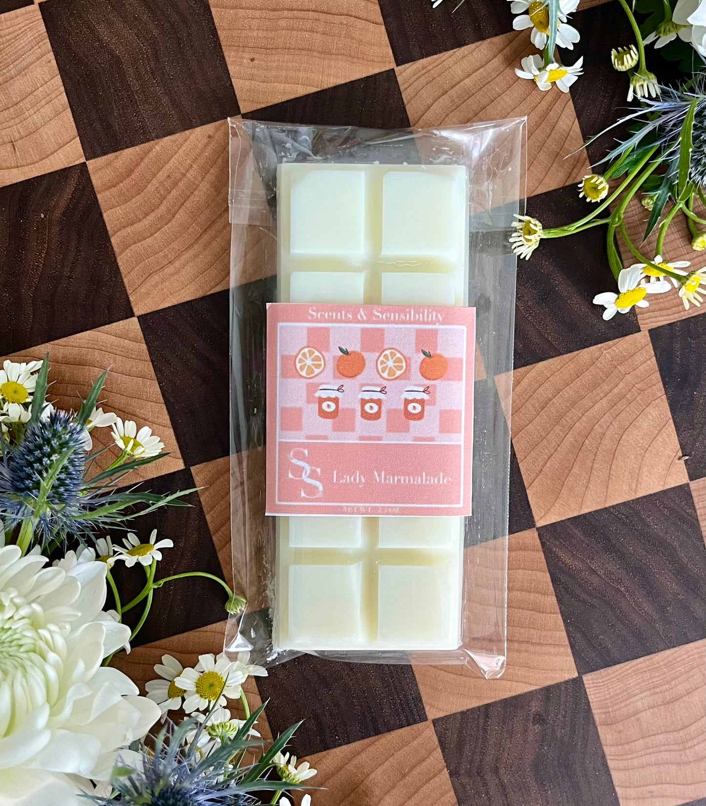 Lady Marmalade, Natural Handmade Wax Melts, Snap Bars, Fruity scent