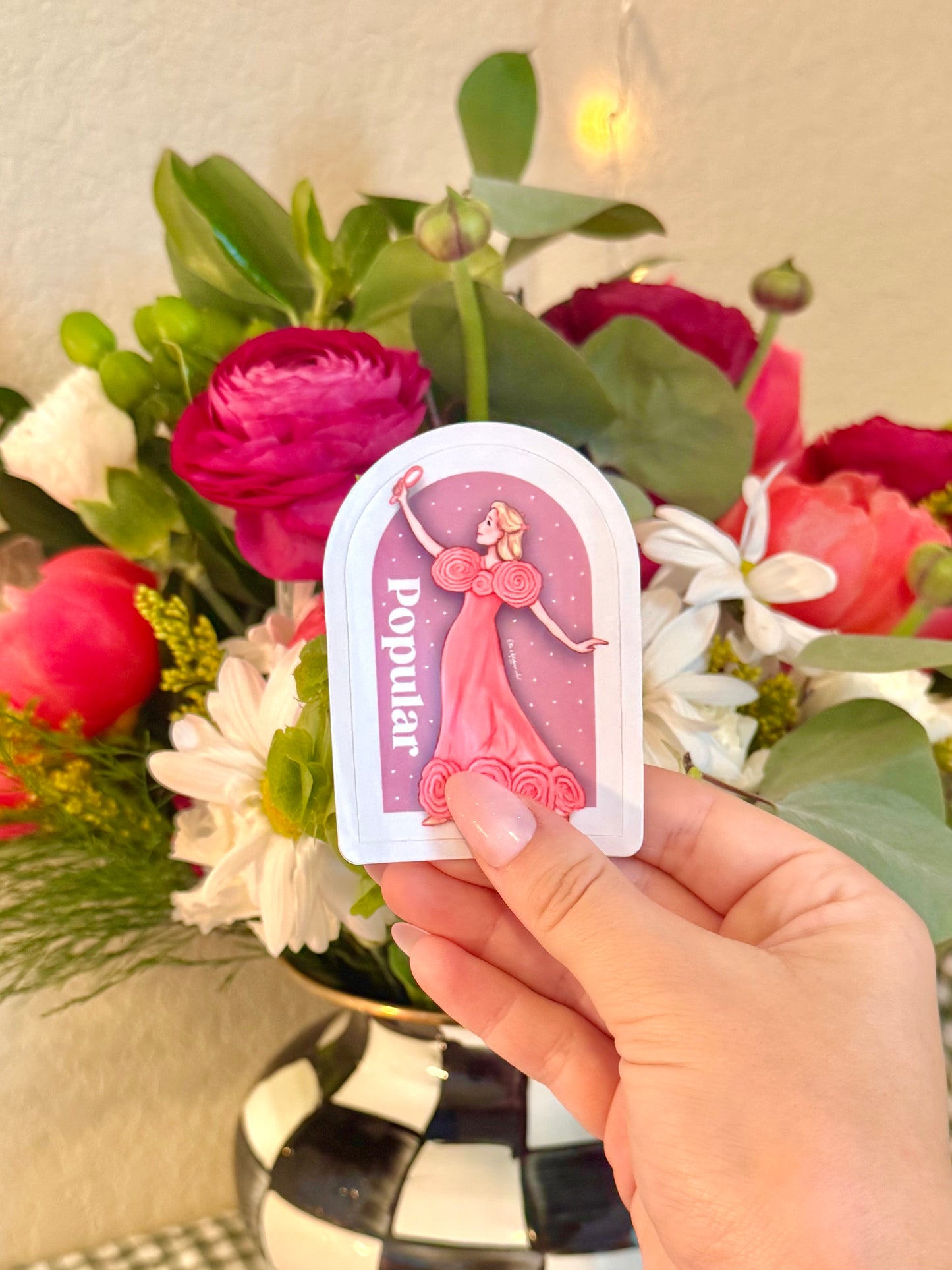 Wicked Inspired Stickers, Elphaba and Galinda