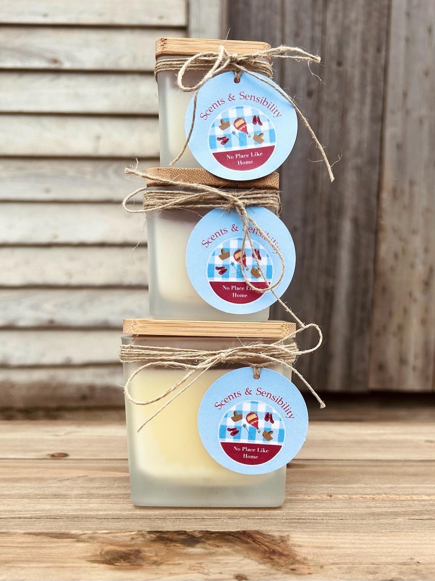 Wizard of Oz Inspired No Place Like Home Boutique Style Candle, Cinnamon Roll Scent